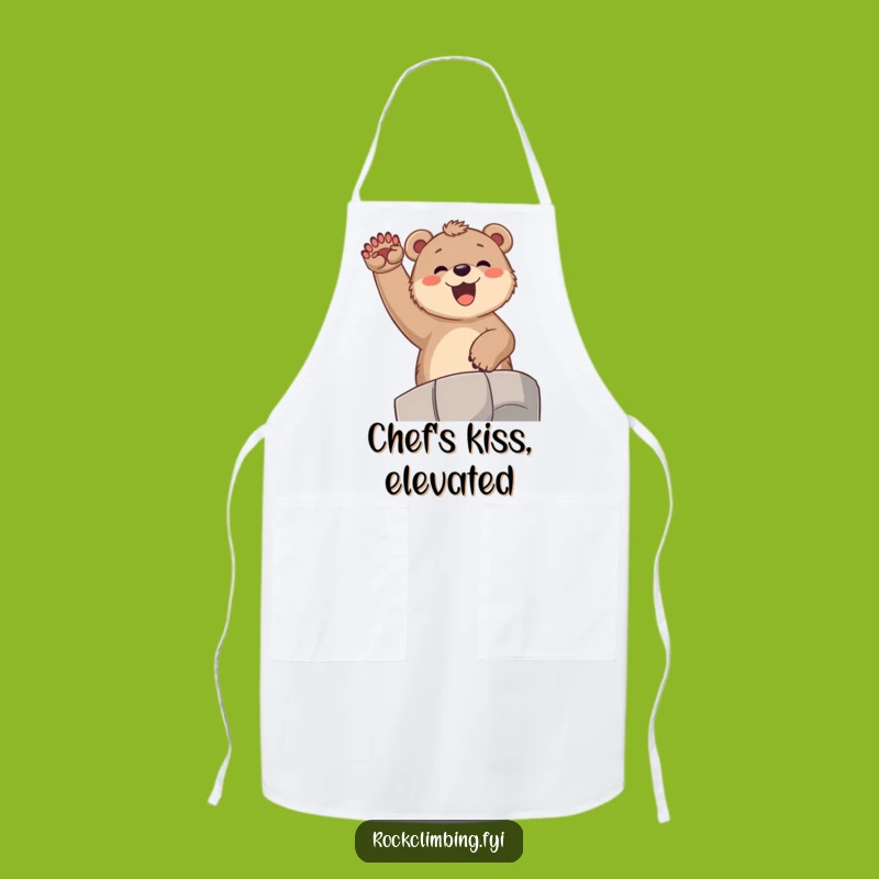 Funny Bear Cub Celebration Apron: Hilarious Kitchen Gear for Joyful Cooks