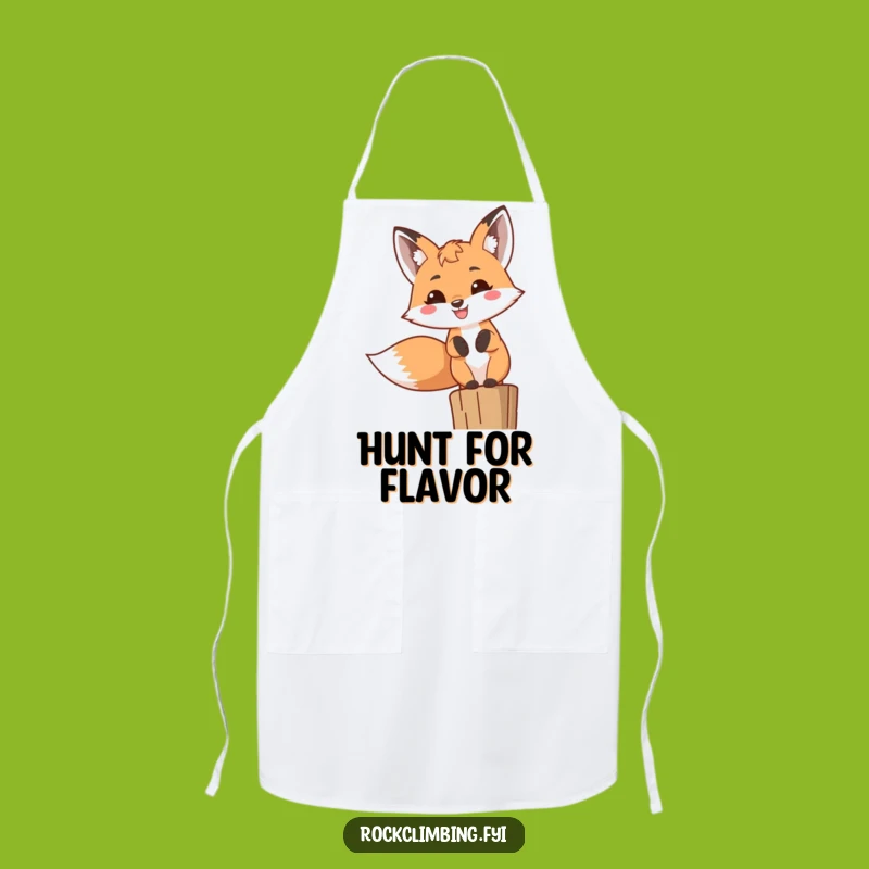 Funny Fox Grin Apron: Cheerful Kitchen Companion, Perfect Funny Gift!