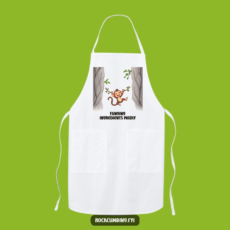 Funny Monkey Vine Swing Apron: Cook with Playful Spirit