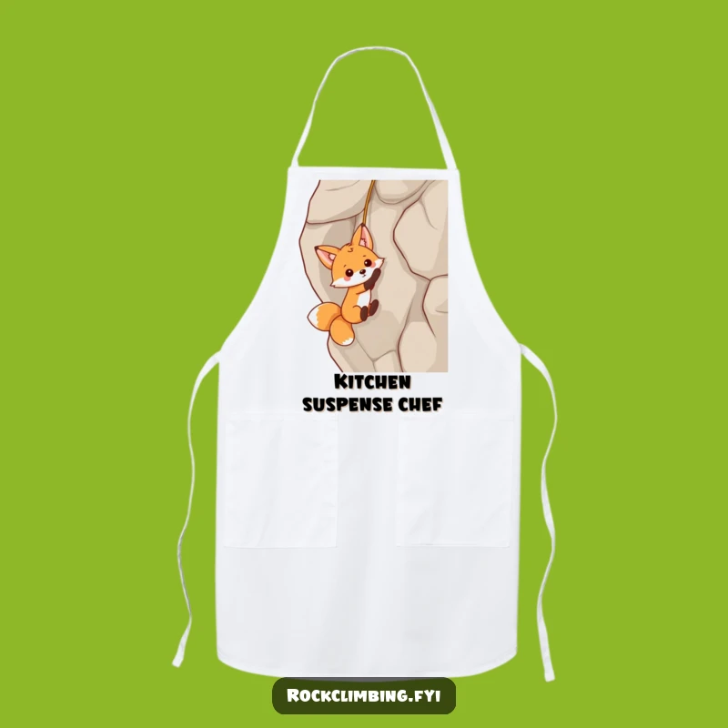 Funny Fox Dangling Apron: Cook with Hilarious Playful Flair