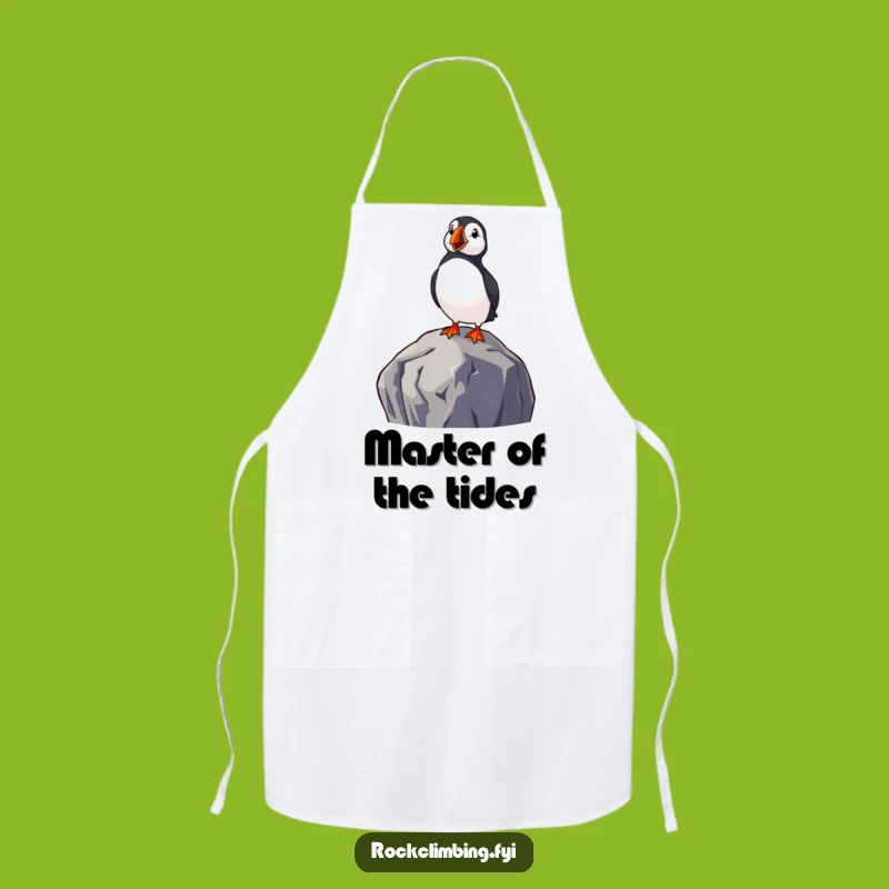 Funny Delighted Puffin Apron - Hilarious Coastal Kitchen Gift