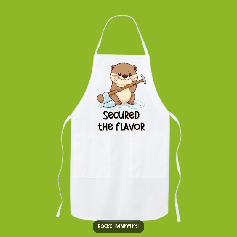 Funny Otter Ice Axe Apron: Cook with Focused Precision
