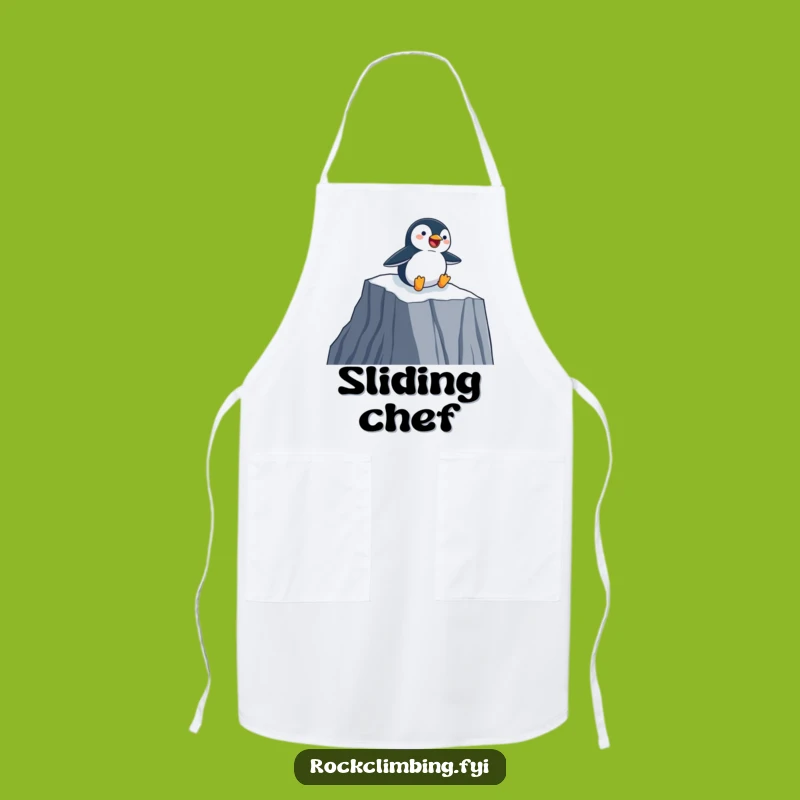 Funny Penguin Slider Apron - Chef's Fun, Perfect Kitchen Funny Gift!