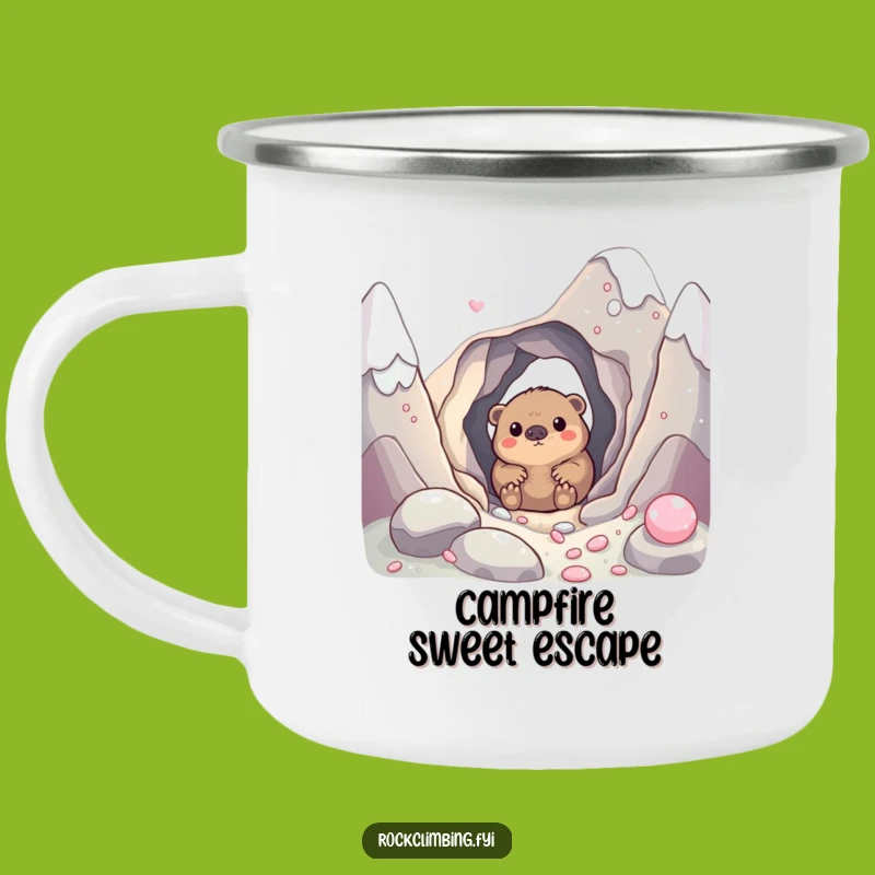 Funny Mole Candy Mountain Camping Mug: Sweet Sips on the Trail!