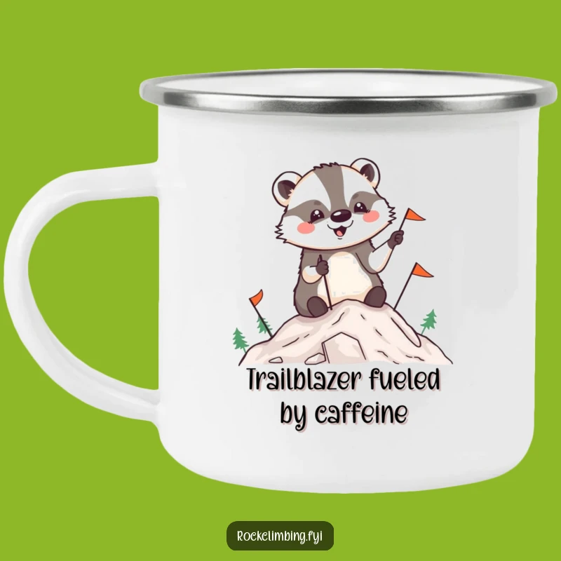 Funny Badger Summit Camping Mug: Your Hilarious Companion for Trailhead Triumphs