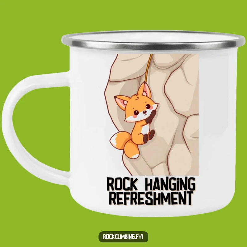 Funny Fox Dangling Camping Mug: Hilarious Companion for Playful Adventures