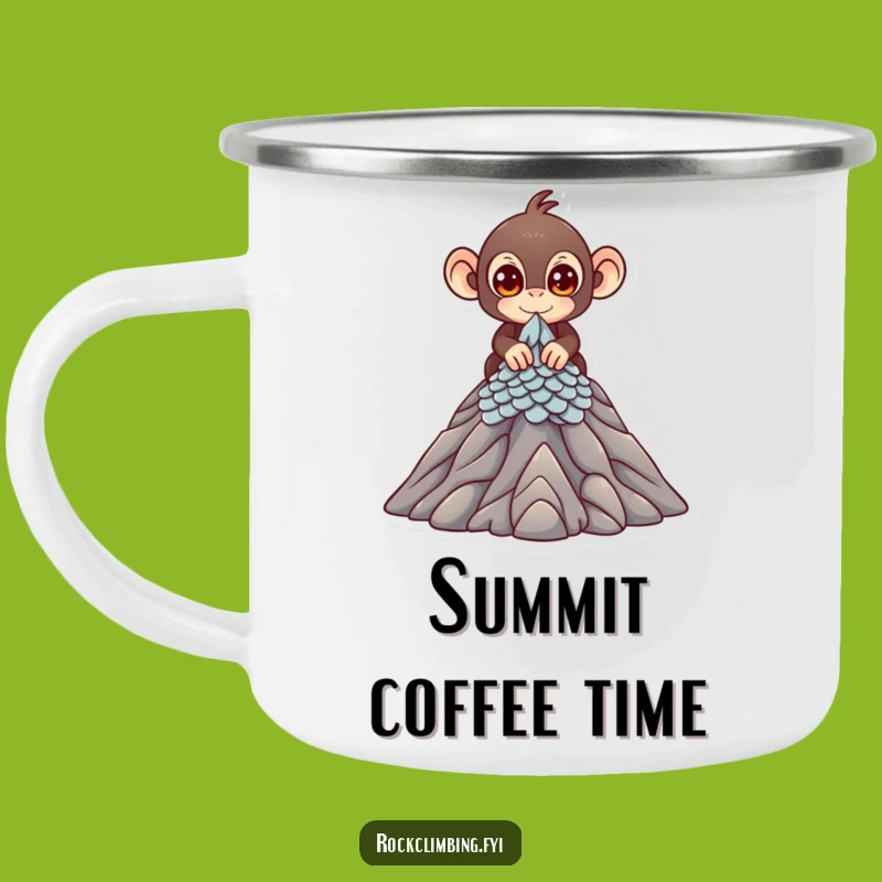 Funny Monkey Climber Camping Mug - Outdoor Explorer, Perfect Adventure Funny Gift!