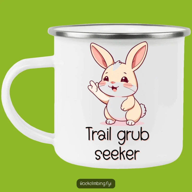 Funny Rabbit Climbing Camping Mug: Fuel Your Adventures, A Durable Funny Gift