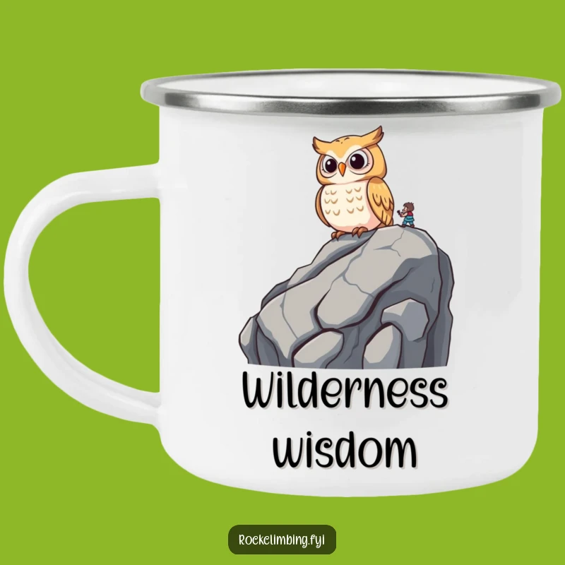 Funny Wise Owl Camping Mug: Campfire Wisdom, Perfect Funny Gift