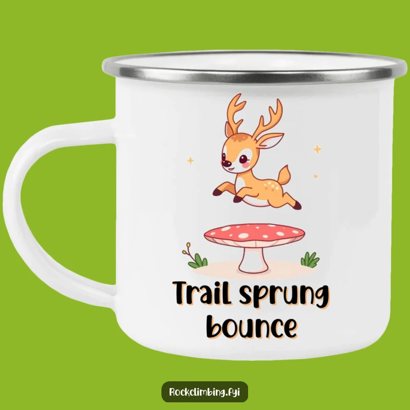 Funny Deer Mushroom Trampoline Camping Mug - Adventure Fuel Hilariously
