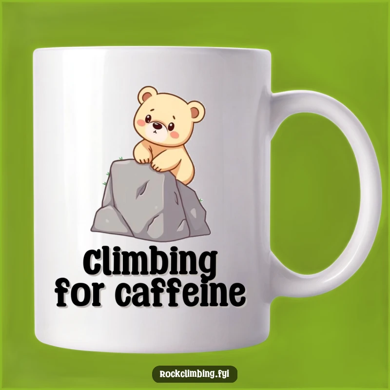 Funny Determined Bear Cub Mug: Hilarious Gift for Adventurers