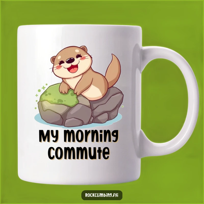 Funny Otter Sliding Mug: Hilarious River Animal Gift for Otter Lovers