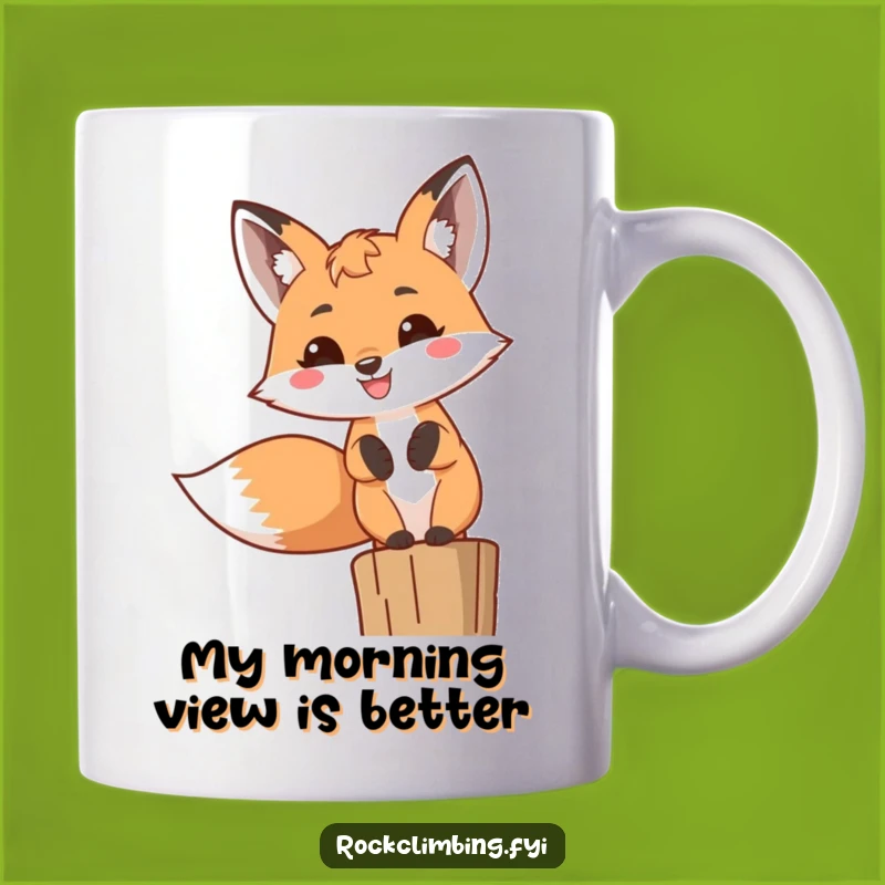 Funny Fox Grin Mug: Cheerful Woodland Creature, Perfect Funny Gift for Animal Lovers!