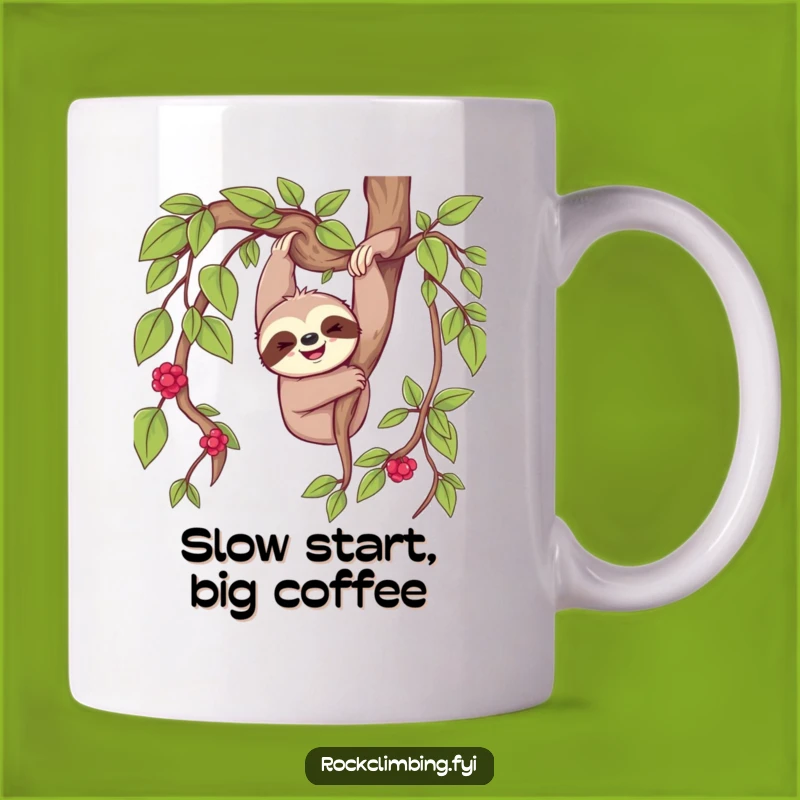 Funny Sloth Dangle Mug - Happy Chill Vibes Gift