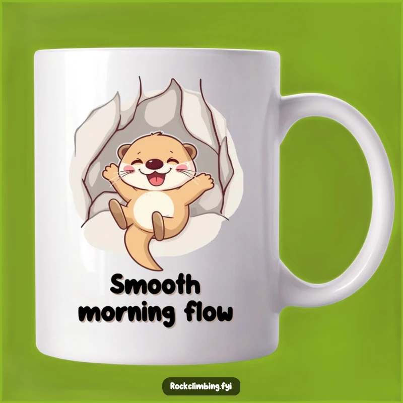 Funny Otter Sliding Mug: Joyful Adventure Gift for Playful Souls!