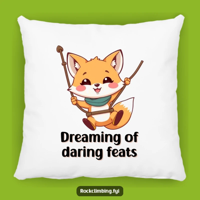 Cute Funny Fox Rope Swing Pillow: Comfy Cuddles and Smiles