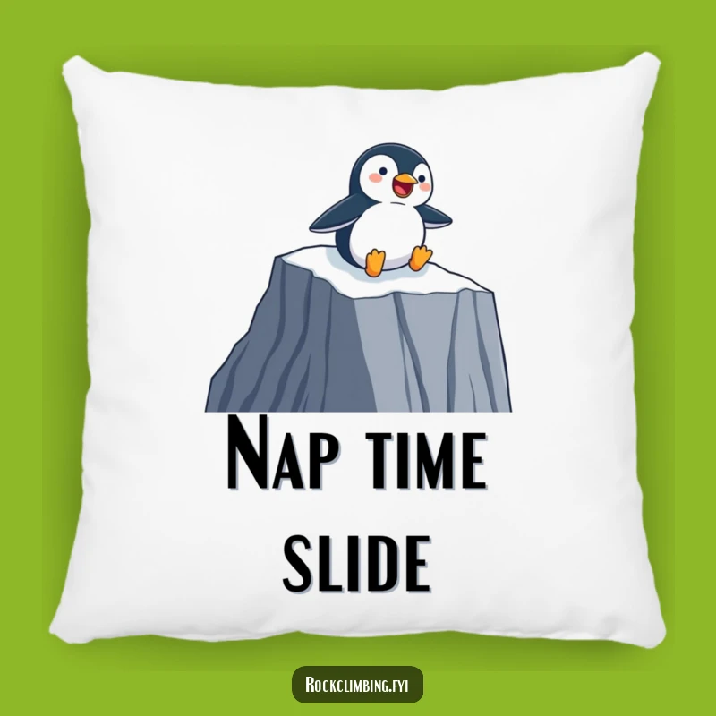 Funny Penguin Slider Pillow - Soft Comfort, Perfect Cozy Funny Gift!