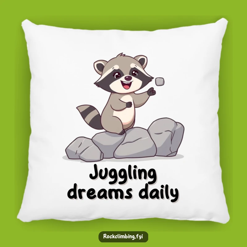 Funny Raccoon Pillow: Hilarious Comfort for Playful Souls and Cozy Homes