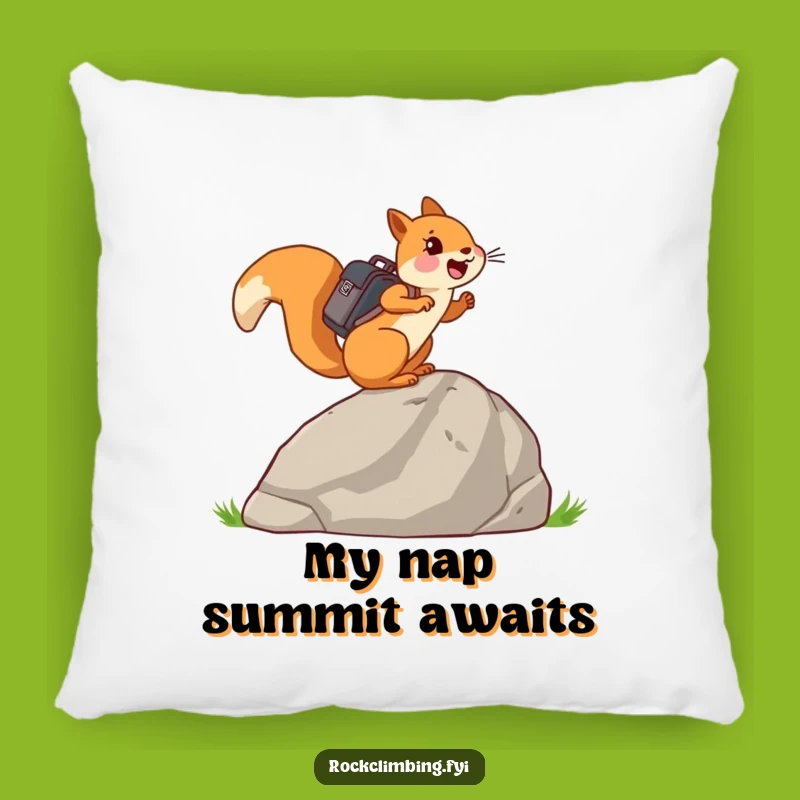 Funny Adventurous Squirrel Pillow: Cozy Comfort for Your Journey Gift
