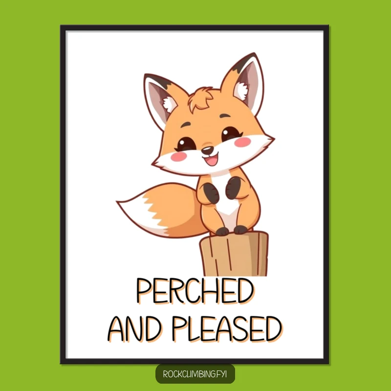 Funny Fox Grin Digital Art: Cheerful Woodland Decor, Instant Funny Gift!