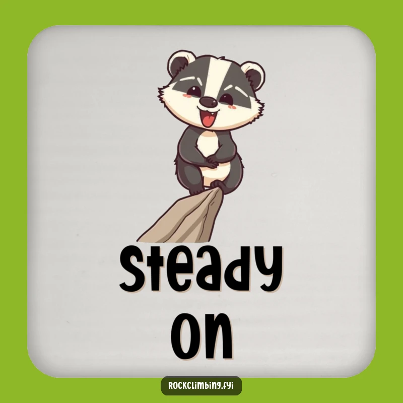 Funny Badger Coaster: Protect Surfaces with Skill