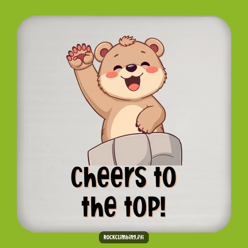Funny Bear Cub Celebration Coaster: Hilarious Protection for Joyful Homes