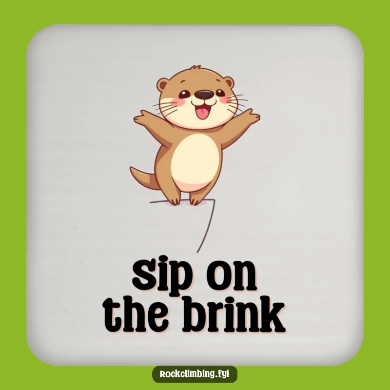 Funny Otter Balance Coaster - Hilarious Protection for Tables from Otters
