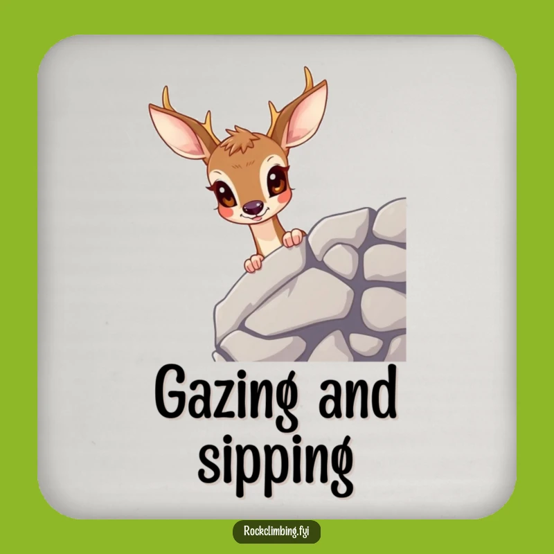 Funny Deer Coaster: Hilarious Table Protector for Nature Lovers' Homes