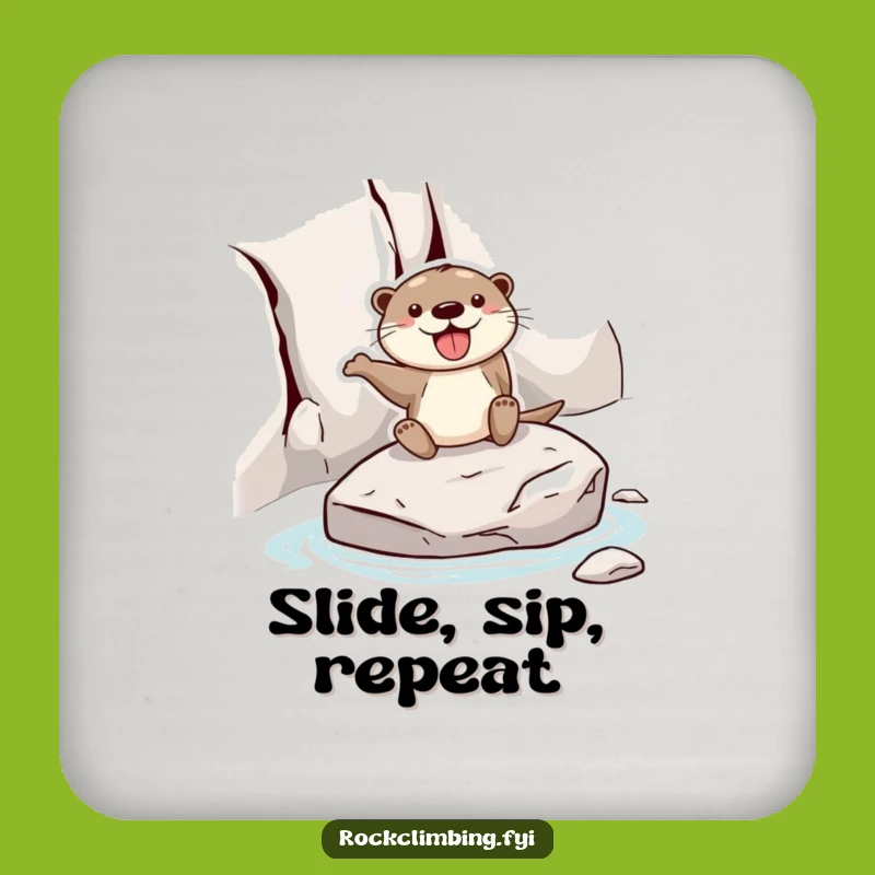 Funny Otter Coaster: Hilarious Table Protector for Playful Homes