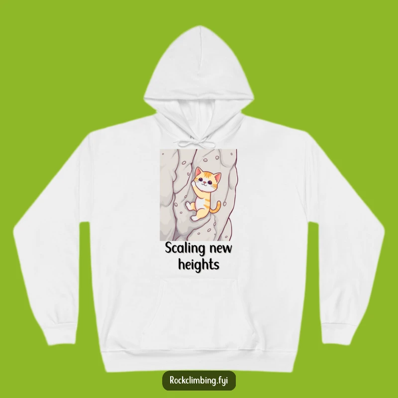 Funny Cat Climber Hoodie: Stay Cozy While Conquering Challenges in Style