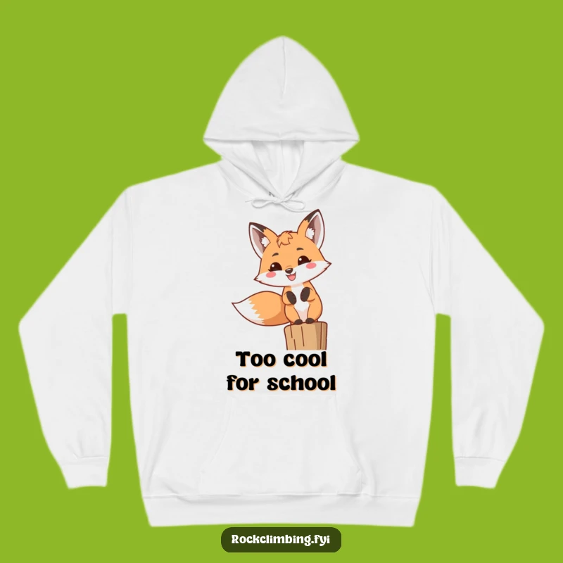 Funny Fox Grin Hoodie: Cozy Woodland Creature Apparel, Ideal Funny Gift!