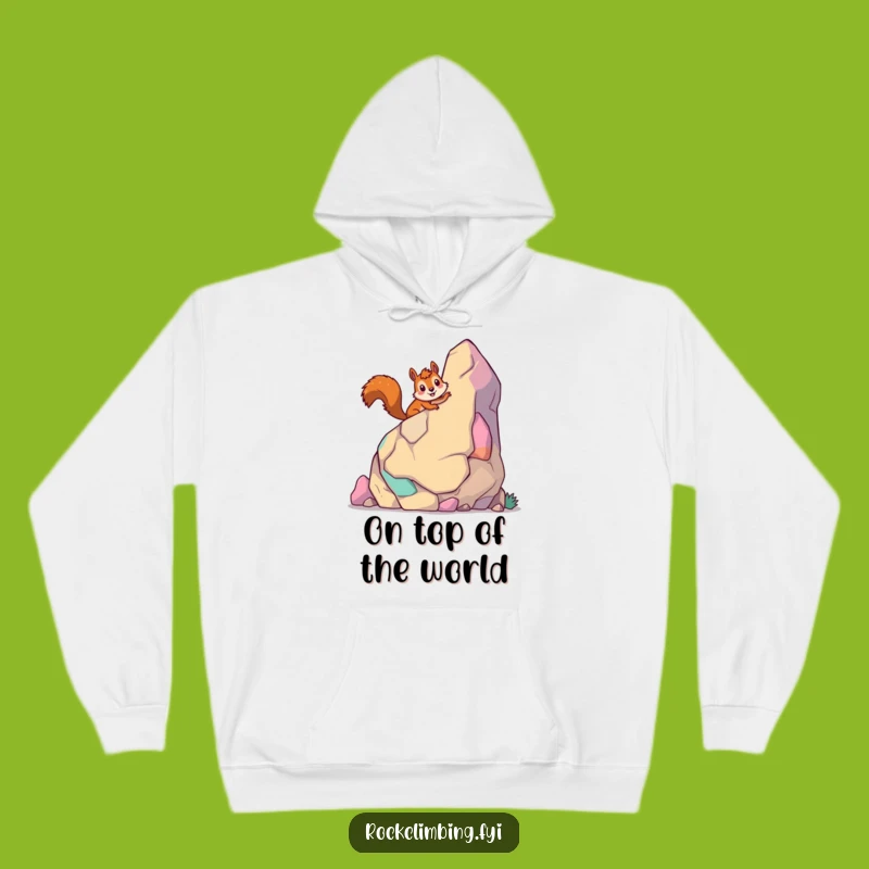 Funny Giddy Squirrel Hoodie, Cozy Climber Design, Perfect Funny Gift