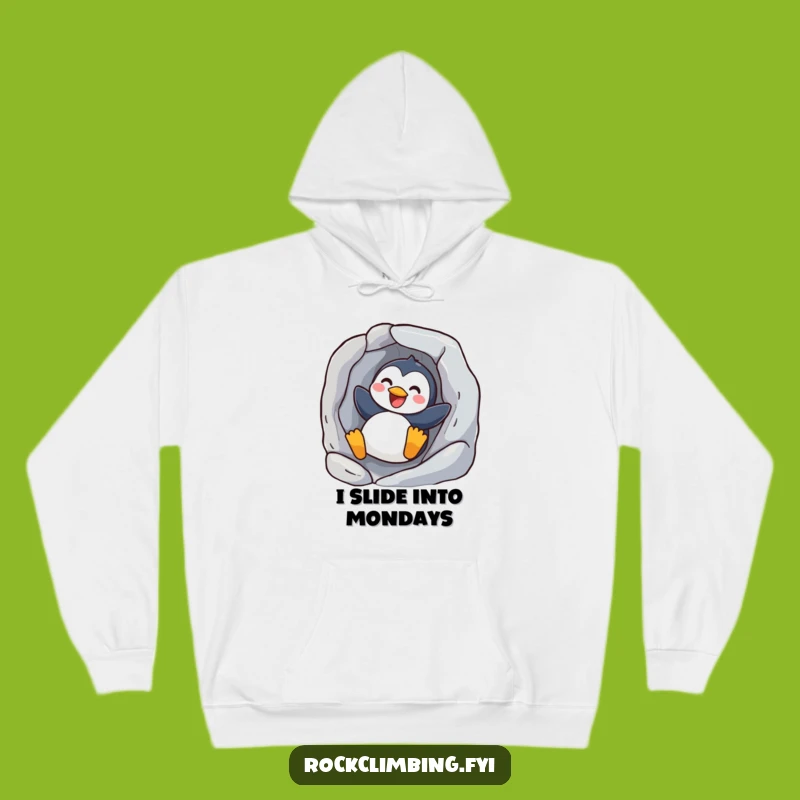 Funny Joyful Penguin Sliding Hoodie - Cozy Up with Hilarious Winter Vibes