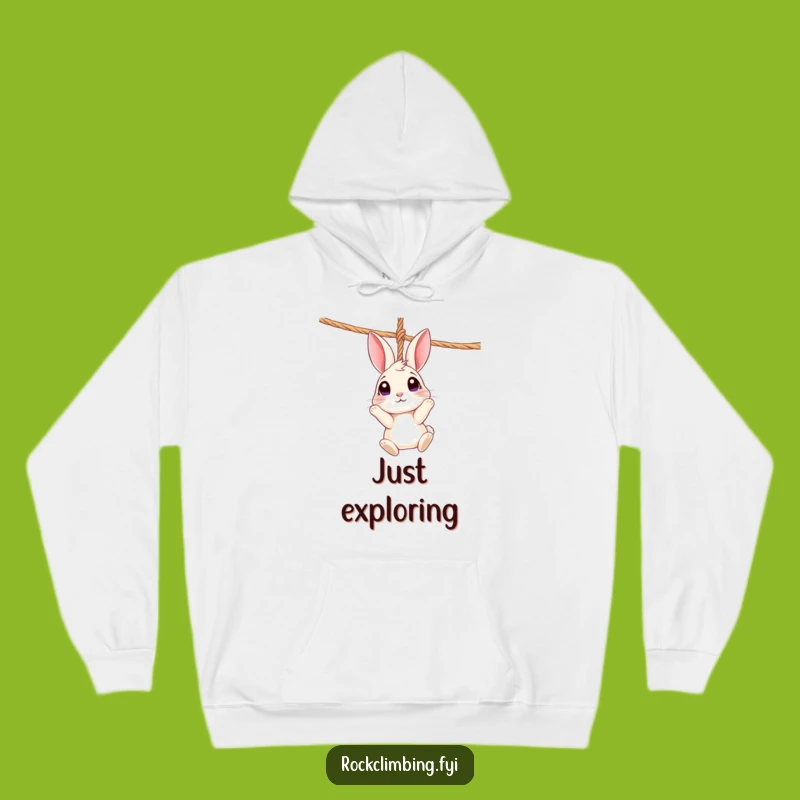 Funny Rabbit Rope Hoodie: Cozy Curiosity Gear, Perfect Whimsical Gift!