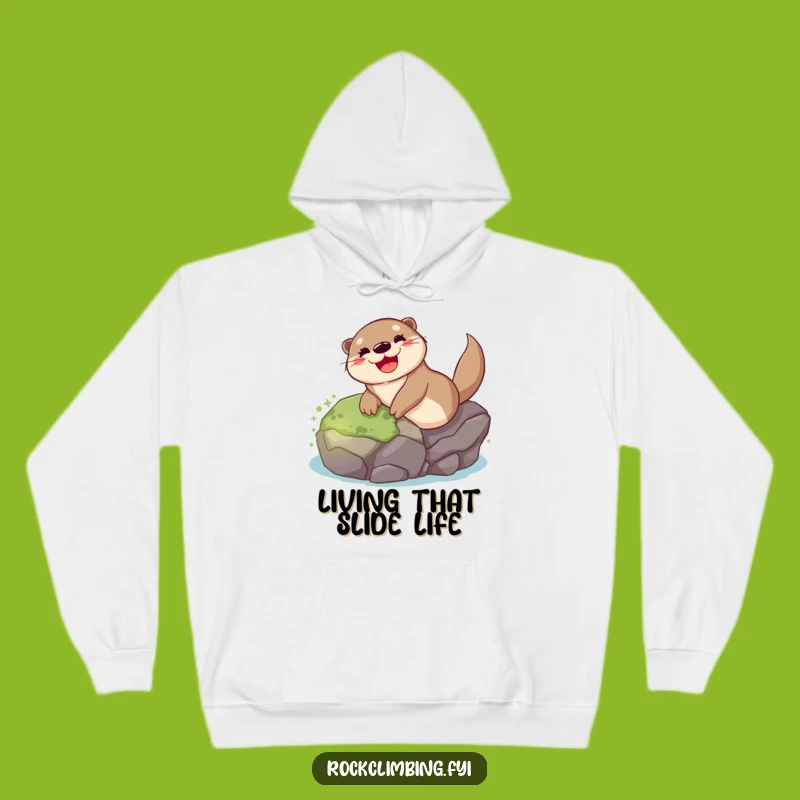 Funny Otter Sliding Hoodie: Cozy & Hilarious River Animal Sweatshirt Gift