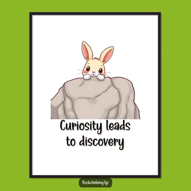 Funny Free Printable Wall Art: Curious Rabbit Peek - Downloadable Decor