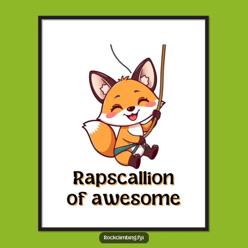 Funny Free Printable Wall Art: Fox's Rappy Adventure - Downloadable Extreme Decor!