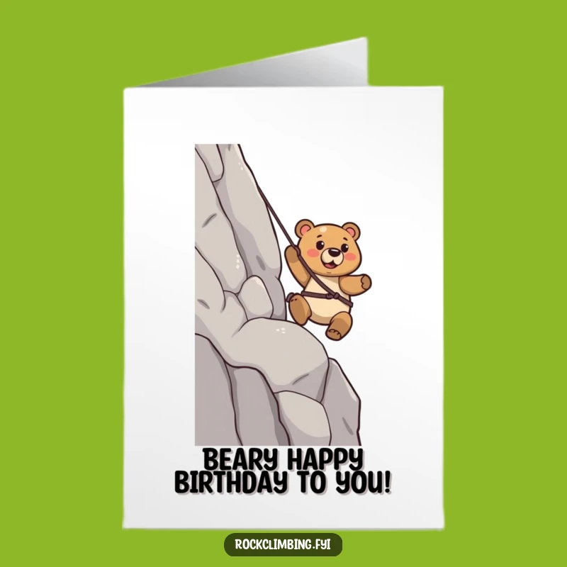 Free Printable Bear Birthday Card: Confident Descent, Hilarious Downloadable Wishes!