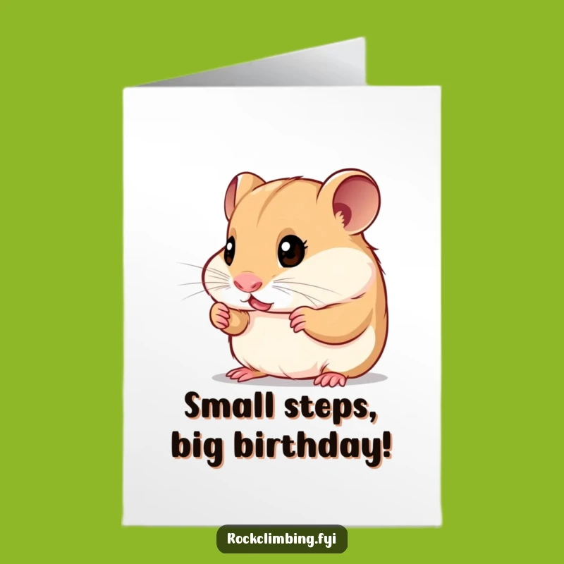 Free Printable Hamster Birthday Card: Funny Downloadable Gift for Little Explorers