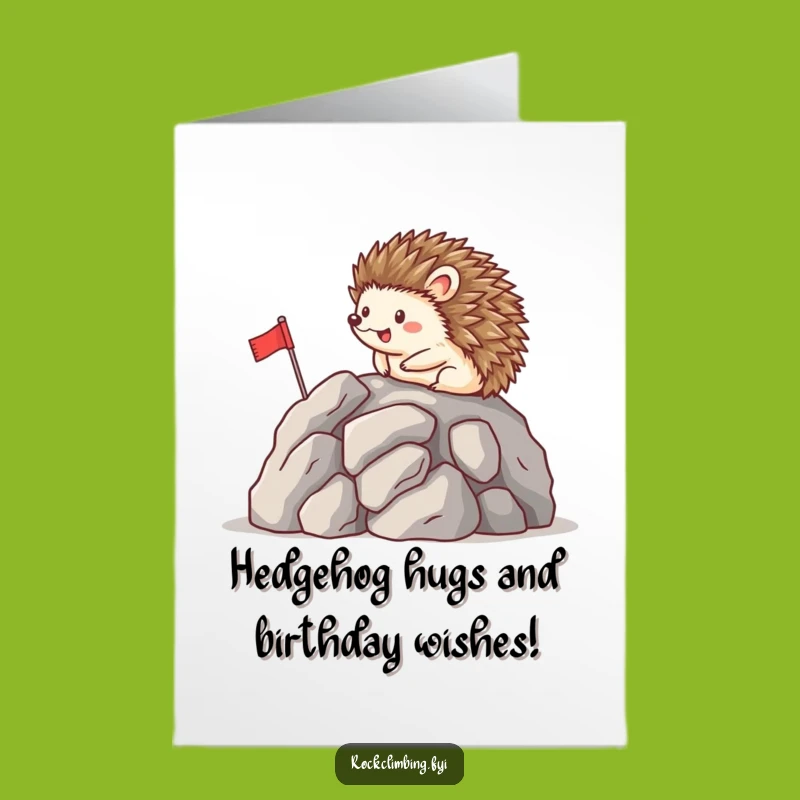 Free Printable Hedgehog Birthday Card - Cute & Funny Downloadable Gift for Him or Her