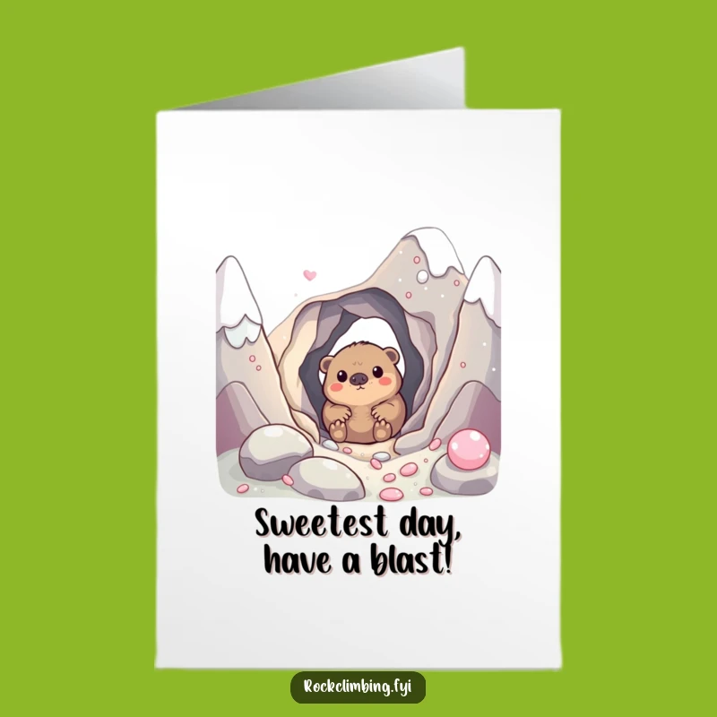 Mole Candy Mountain Birthday Card: Free Printable Funny Treat