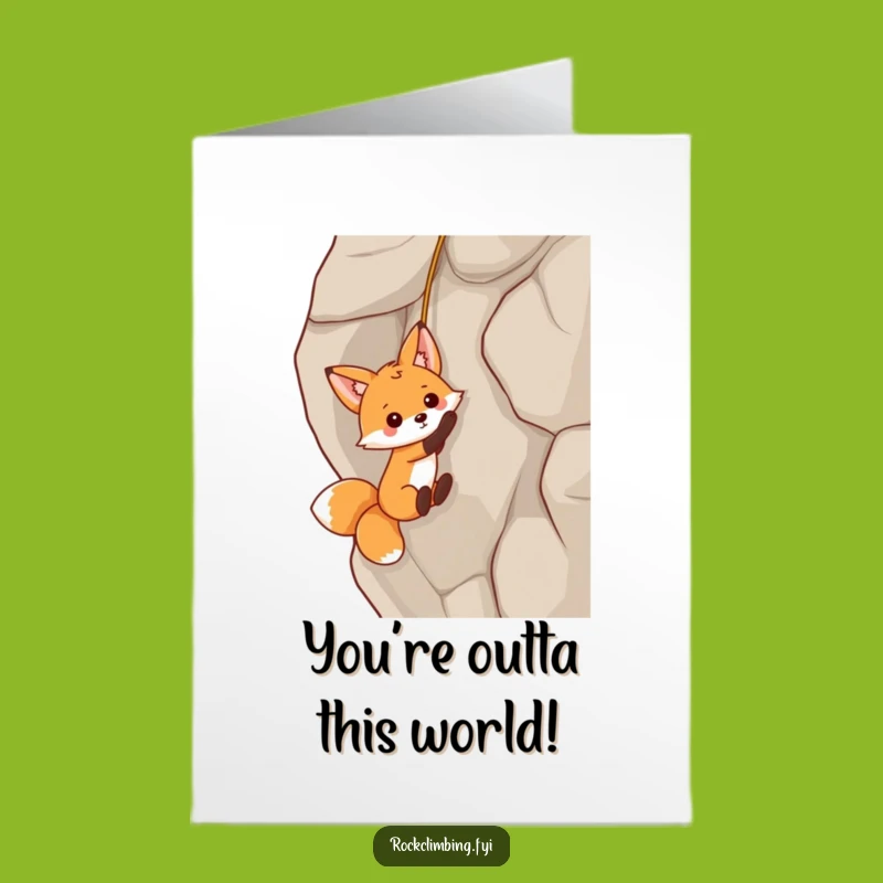 Fox Dangling Free Printable Congrats Card - Hilarious Downloadable