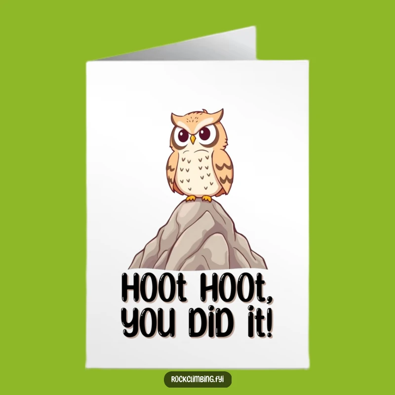 Free Printable Owl Congratulations Card: Funny Downloadable Owl Art Gift