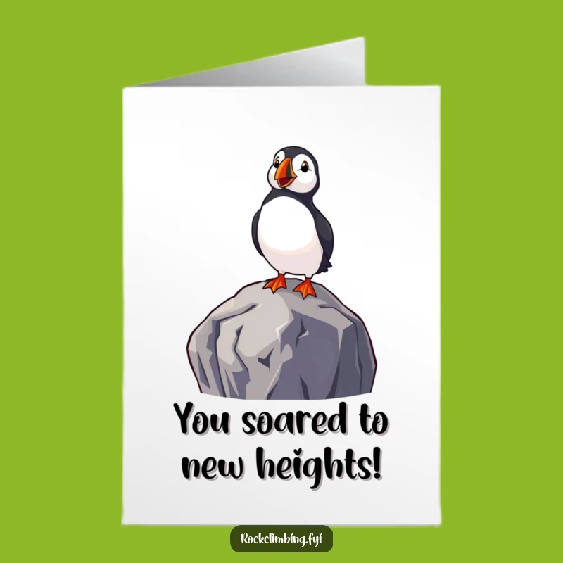 Free Printable Puffin Congrats Card - Hilarious Downloadable Coastal Achievement Gift