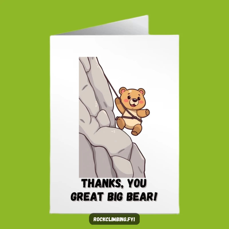 Free Printable Bear Thank You Card: Confident Thanks, Hilarious Downloadable Gratitude!