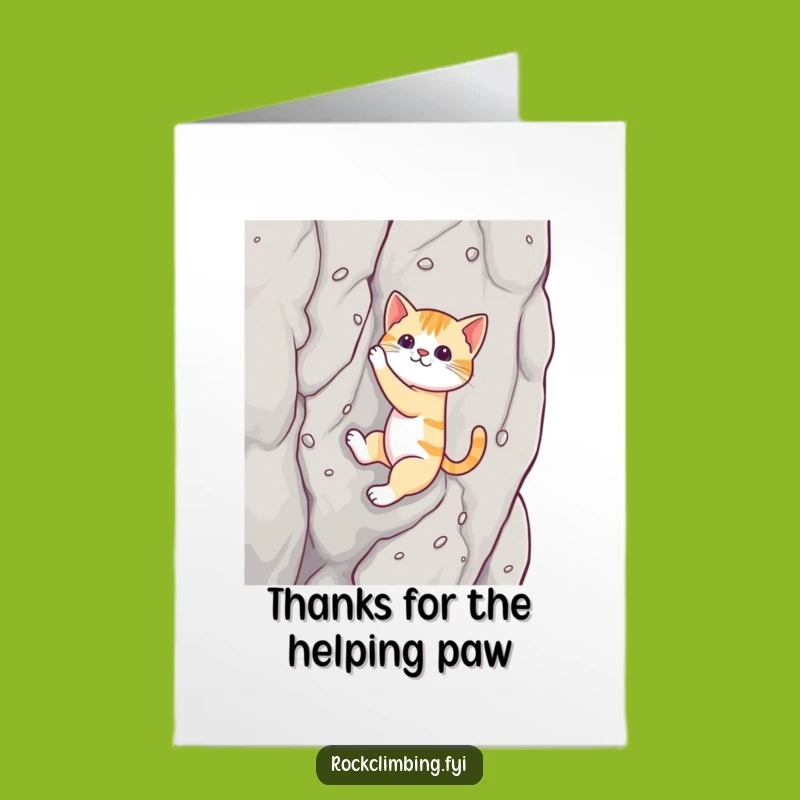 Free Printable Thank You Card: Cat's Sticky Gratitude - Funny Gift