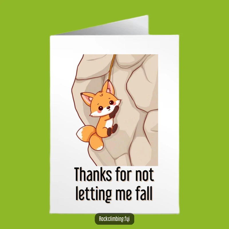 Playful Fox Free Printable Thank You Card - Funny Download