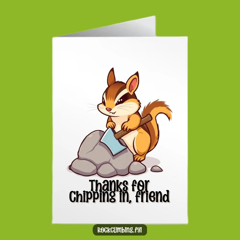 Free Printable Chipmunk Thank You Card - Funny Downloadable Gratitude Gift