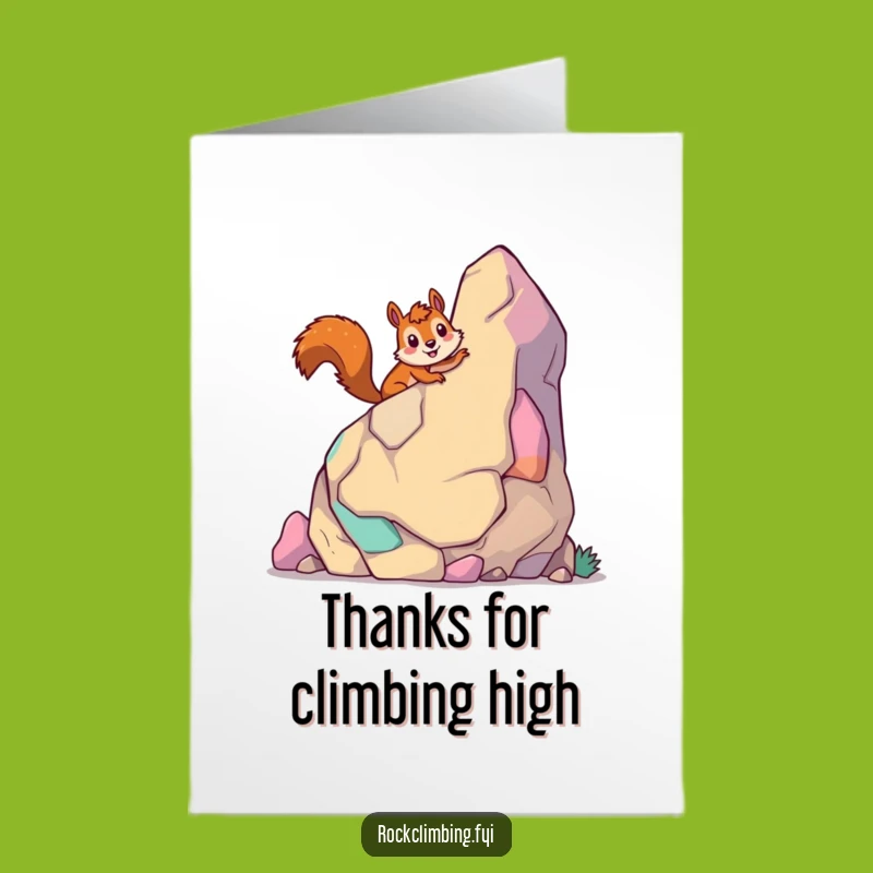 Free Printable Thank You Card: Giddy Squirrel, Funny Downloadable Grateful Adventure Gift