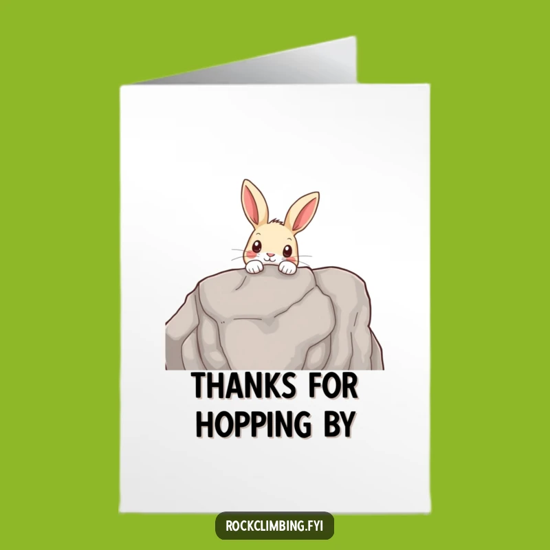 Free Printable Thank You Card: Curious Rabbit Thanks - Funny Downloadable